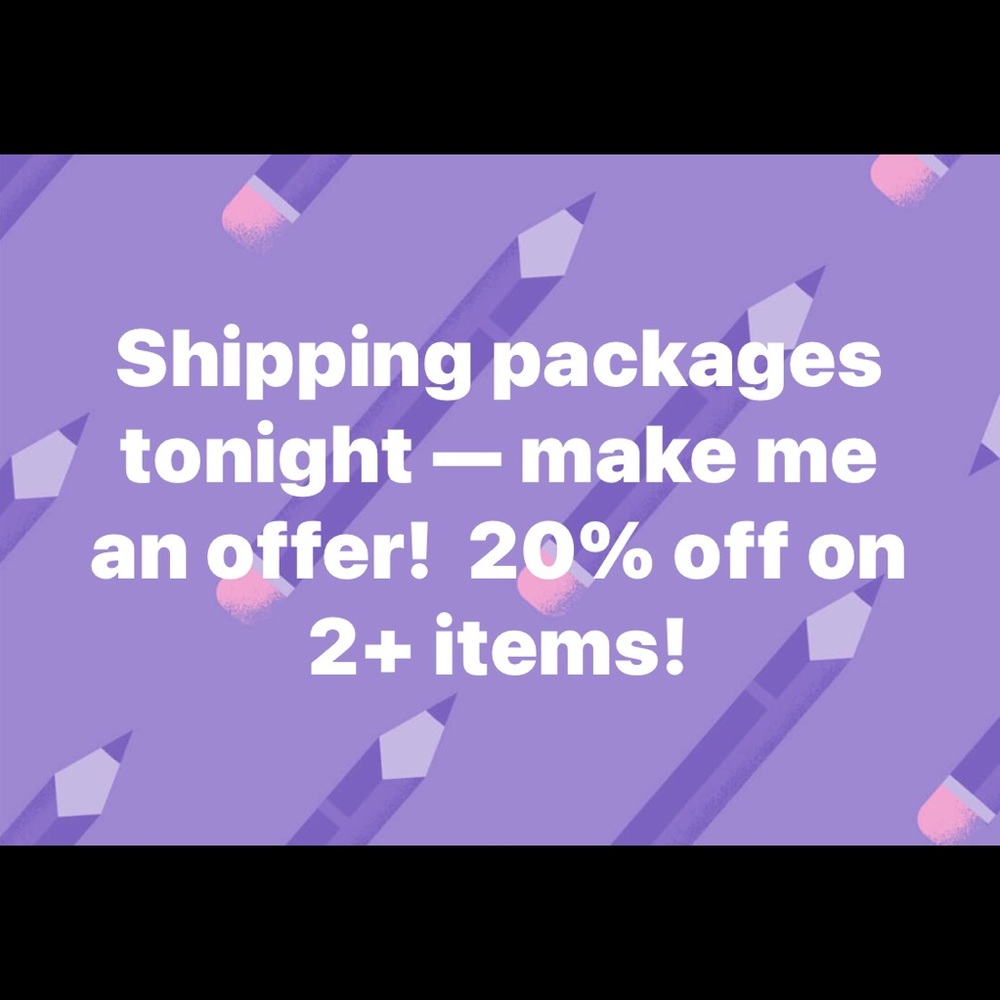 Sending packages tonight!